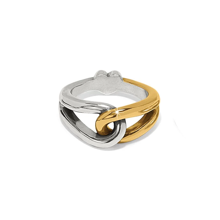 Interlok Curve Two Tone Ring - j.hoffman's