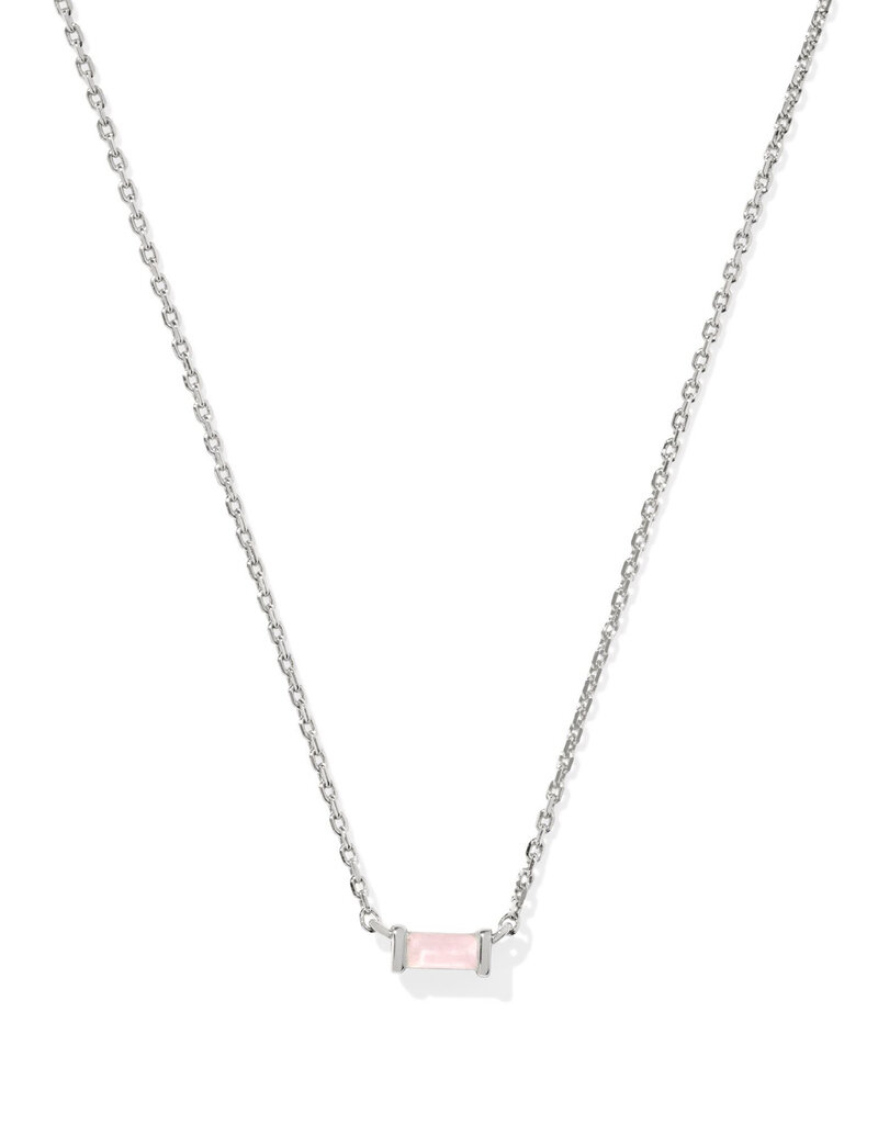 KENDRA SCOTT Juliette Pendant Necklace in Rose Quartz