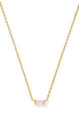 KENDRA SCOTT Juliette Pendant Necklace in Rose Quartz