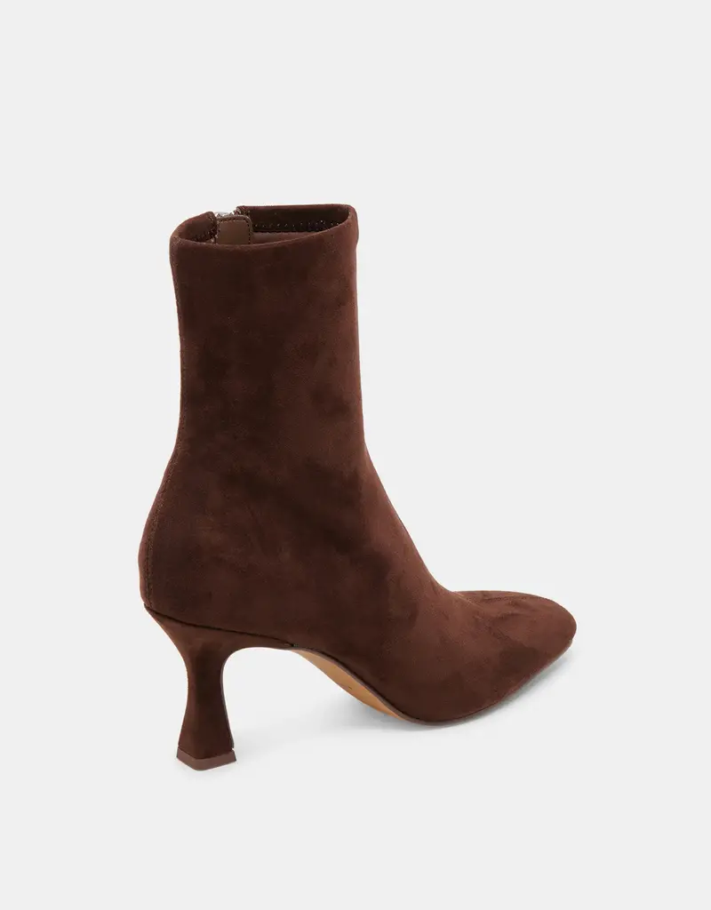 J.HOFFMAN'S Glamor High Heel Boot - Dk Brwn  Suede
