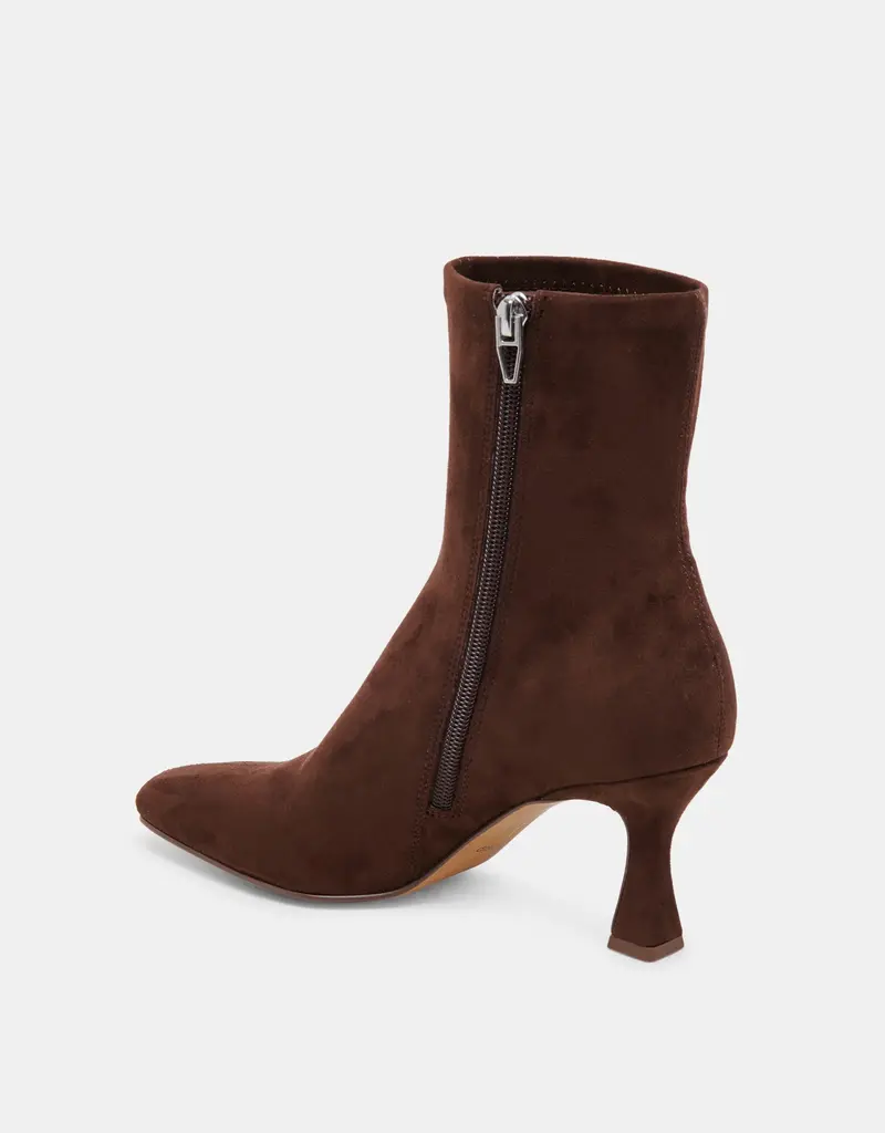 J.HOFFMAN'S Glamor High Heel Boot - Dk Brwn  Suede
