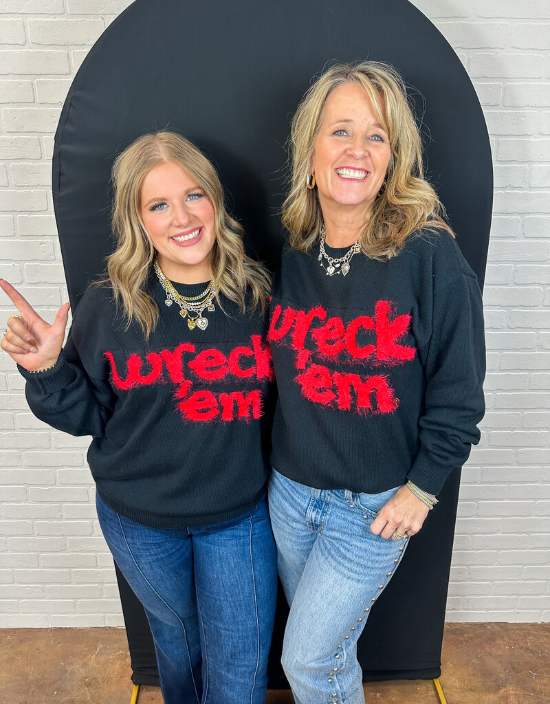 J.HOFFMAN'S - LICENSE **JHOFF ORIGINAL** Wreck Em Baby Sweater