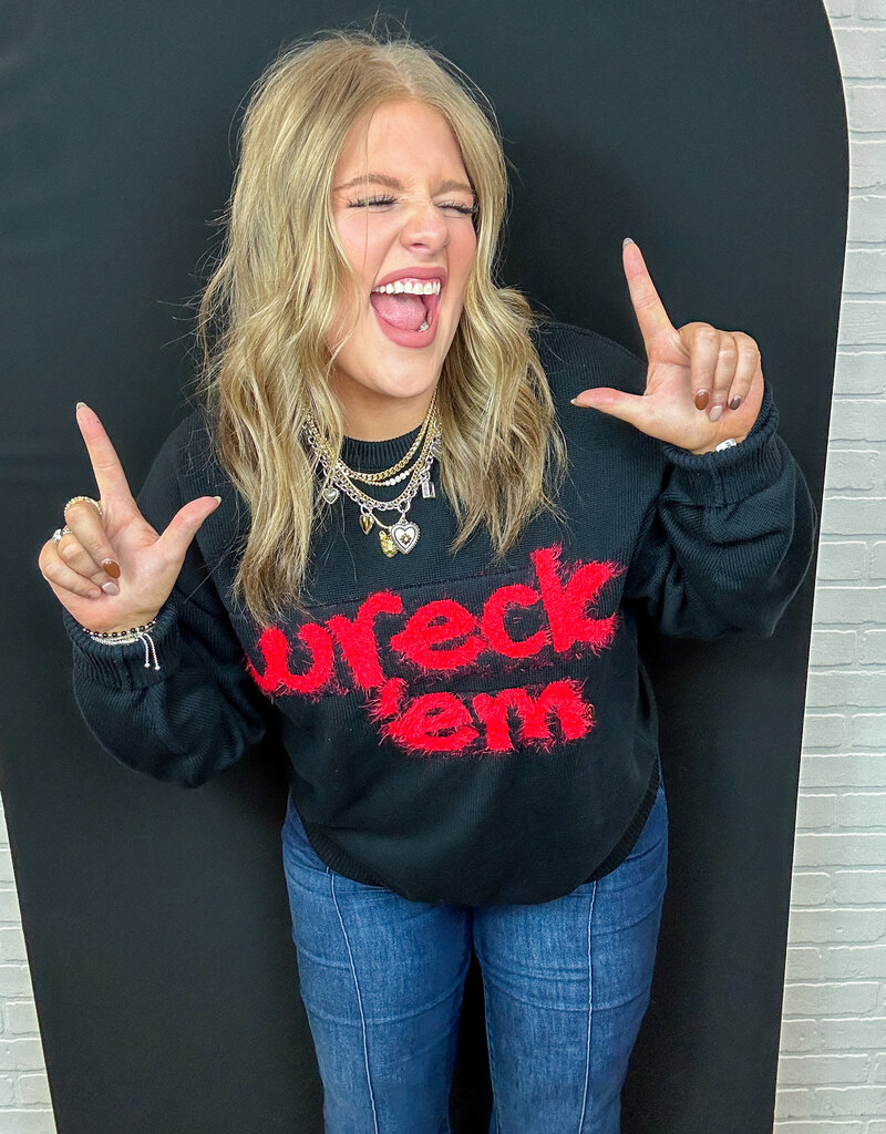 J.HOFFMAN'S - LICENSE **JHOFF ORIGINAL** Wreck Em Baby Sweater