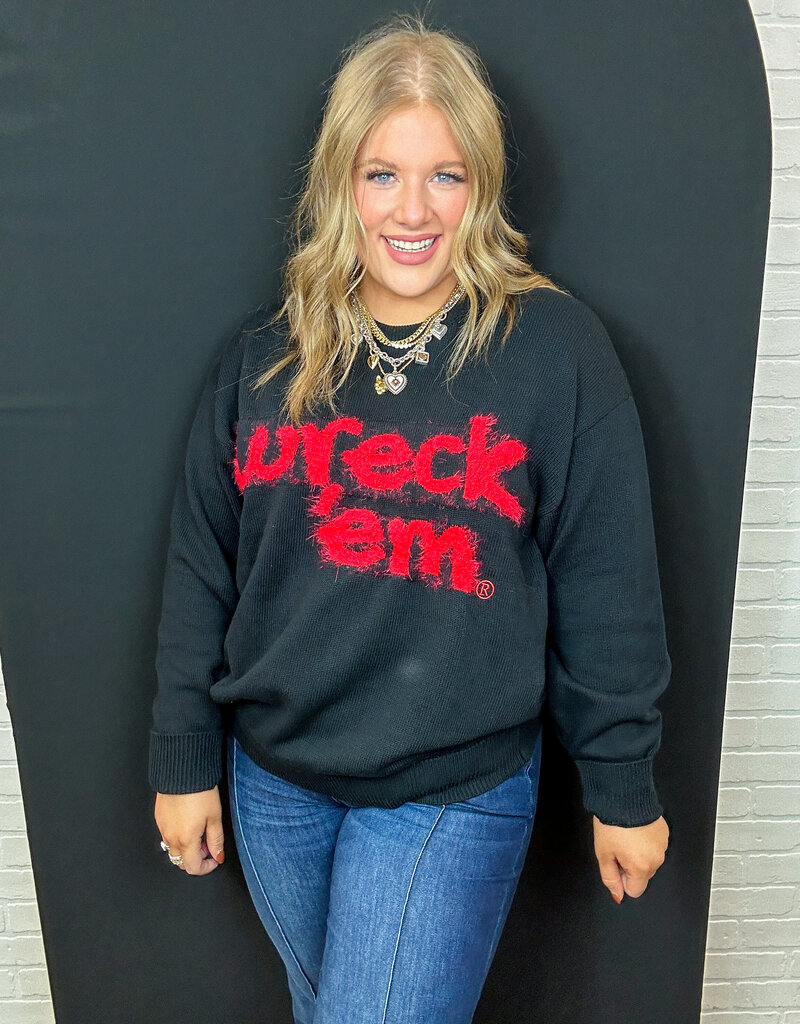 J.HOFFMAN'S - LICENSE **JHOFF ORIGINAL** Wreck Em Baby Sweater