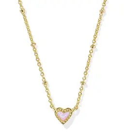 KENDRA SCOTT Mini Ari Heart Satellite Short Pendant Necklace