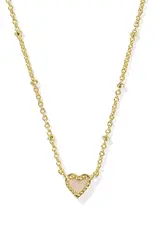 KENDRA SCOTT Mini Ari Heart Satellite Short Pendant Necklace