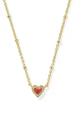 KENDRA SCOTT Mini Ari Heart Satellite Short Pendant Necklace