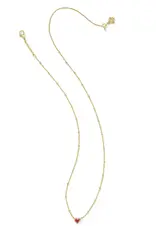 KENDRA SCOTT Mini Ari Heart Satellite Short Pendant Necklace