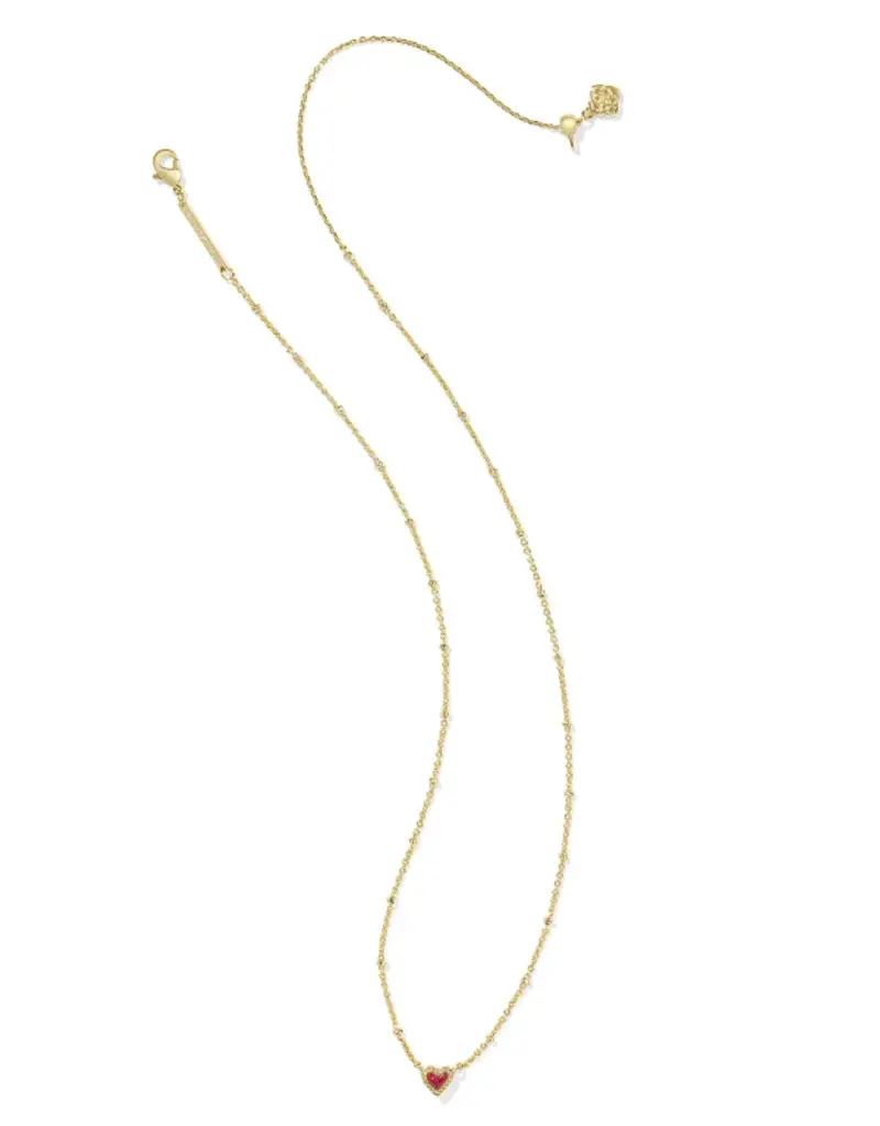 KENDRA SCOTT Mini Ari Heart Satellite Short Pendant Necklace
