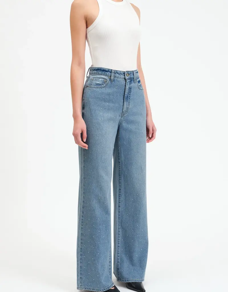 J.HOFFMAN'S Far Out Hi Rise Wide Leg Jean - Twinkle