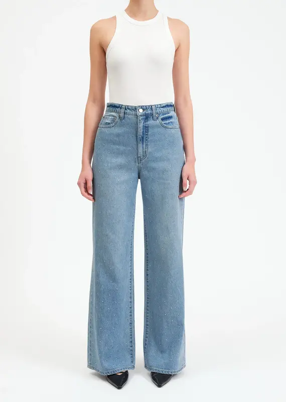 J.HOFFMAN'S Far Out Hi Rise Wide Leg Jean - Twinkle