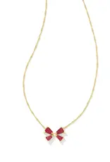 KENDRA SCOTT Blair Bow Small Pendant Necklace