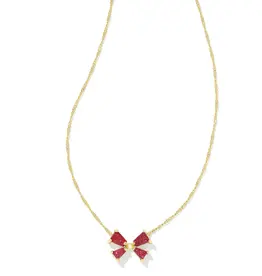 KENDRA SCOTT Blair Bow Small Pendant Necklace