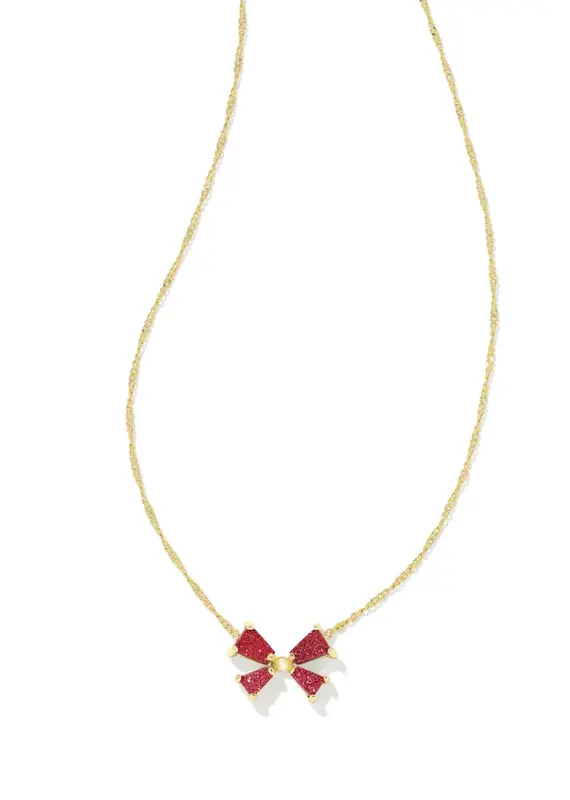 KENDRA SCOTT Blair Bow Small Pendant Necklace