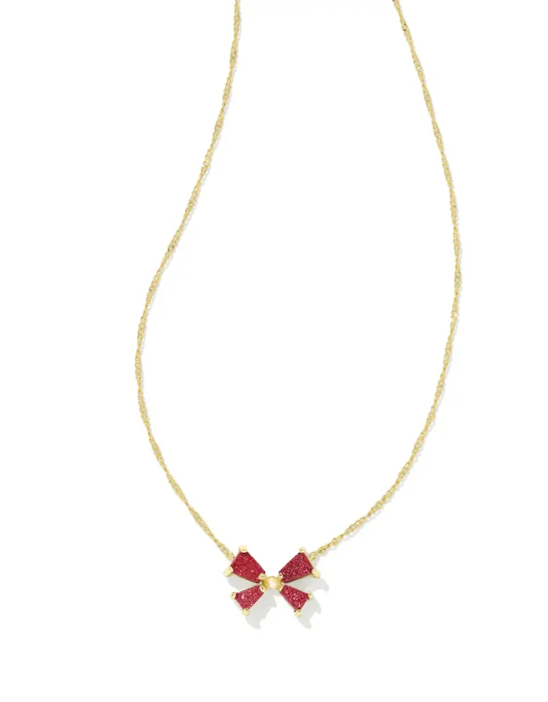 KENDRA SCOTT Blair Bow Small Pendant Necklace