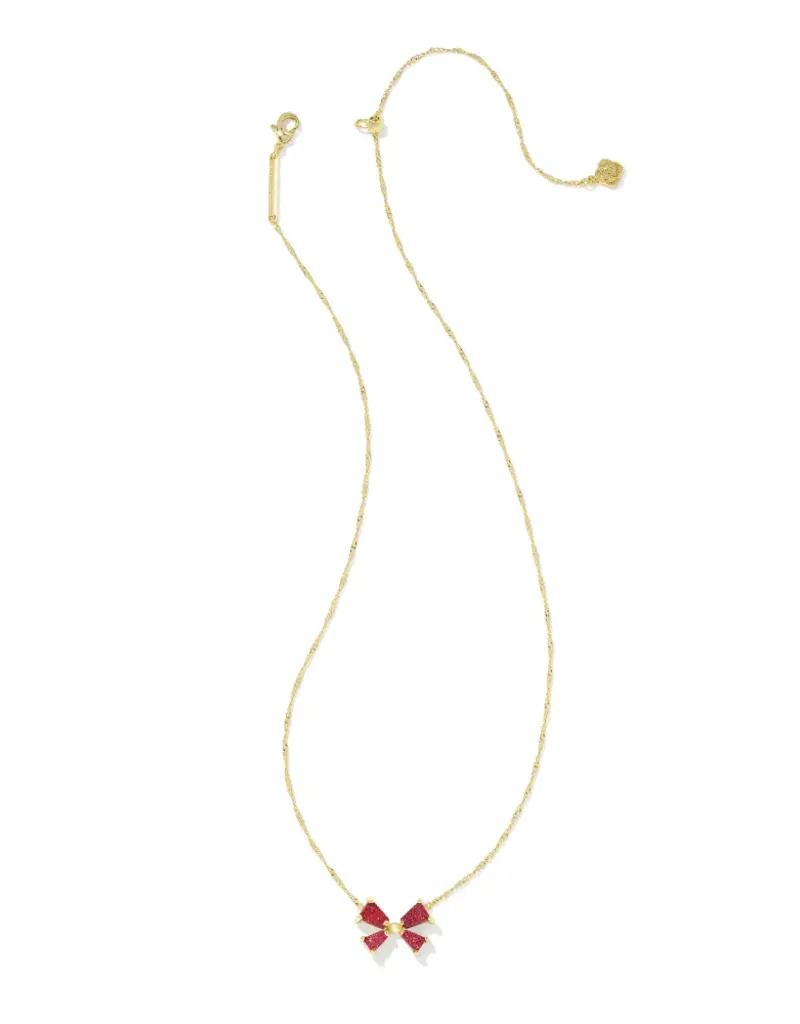 KENDRA SCOTT Blair Bow Small Pendant Necklace