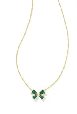 KENDRA SCOTT Blair Bow Small Pendant Necklace