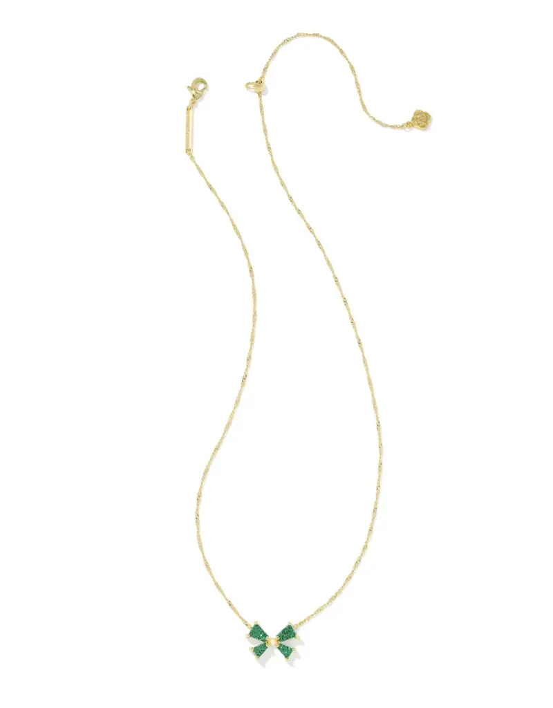 KENDRA SCOTT Blair Bow Small Pendant Necklace