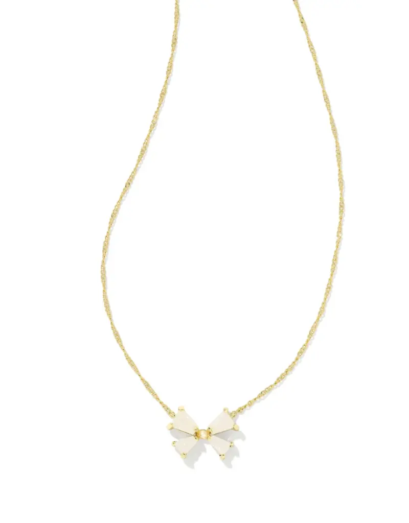 KENDRA SCOTT Blair Bow Small Pendant Necklace