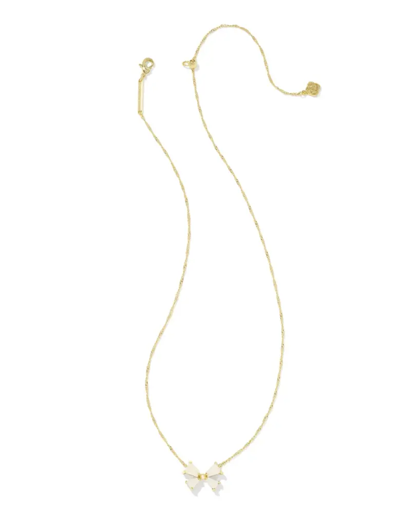 KENDRA SCOTT Blair Bow Small Pendant Necklace