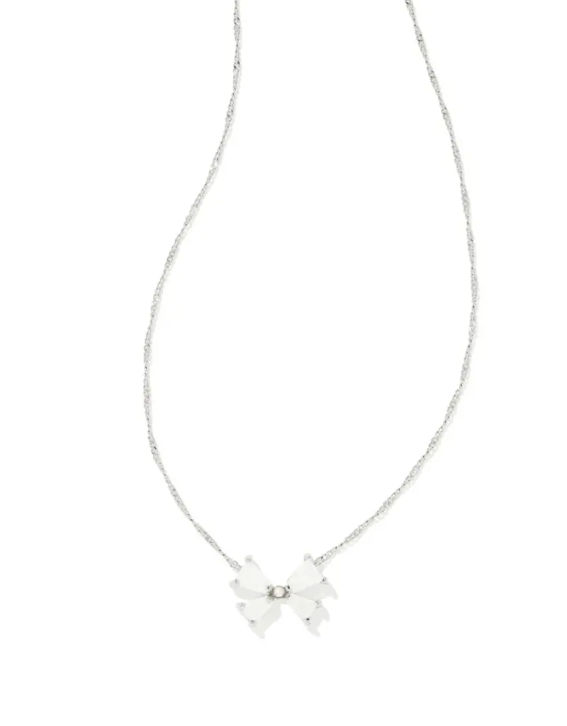 KENDRA SCOTT Blair Bow Small Pendant Necklace