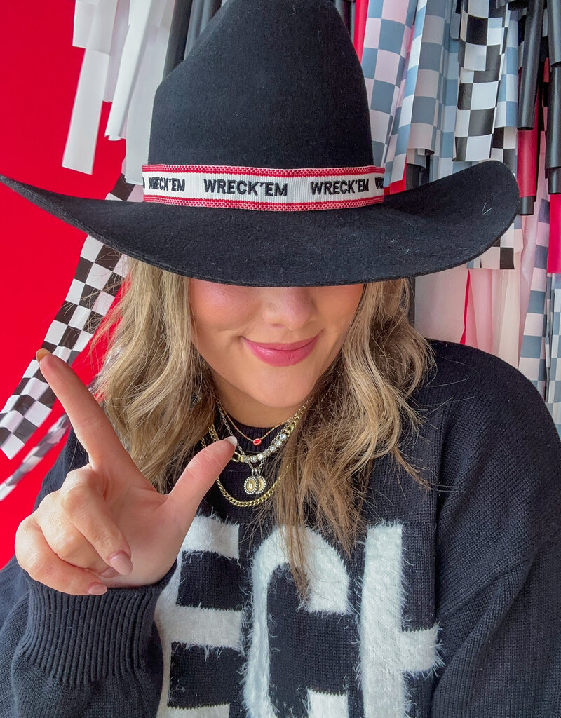 J.HOFFMAN'S Wreck 'Em Woven Hat Band