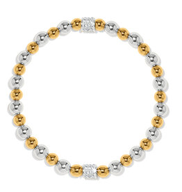 Meridian Petite Stretch Bracelet in Gold/Silver
