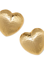 Trianon Heart Post in Gold