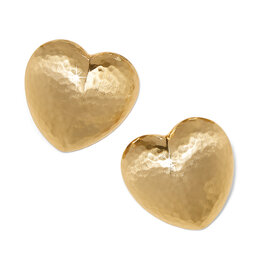 Trianon Heart Post in Gold