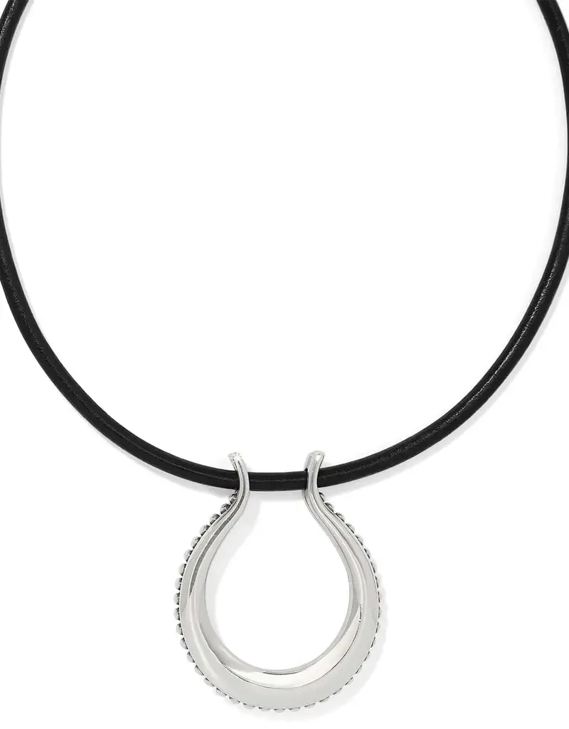 Pretty Tough Arch Leather Necklace