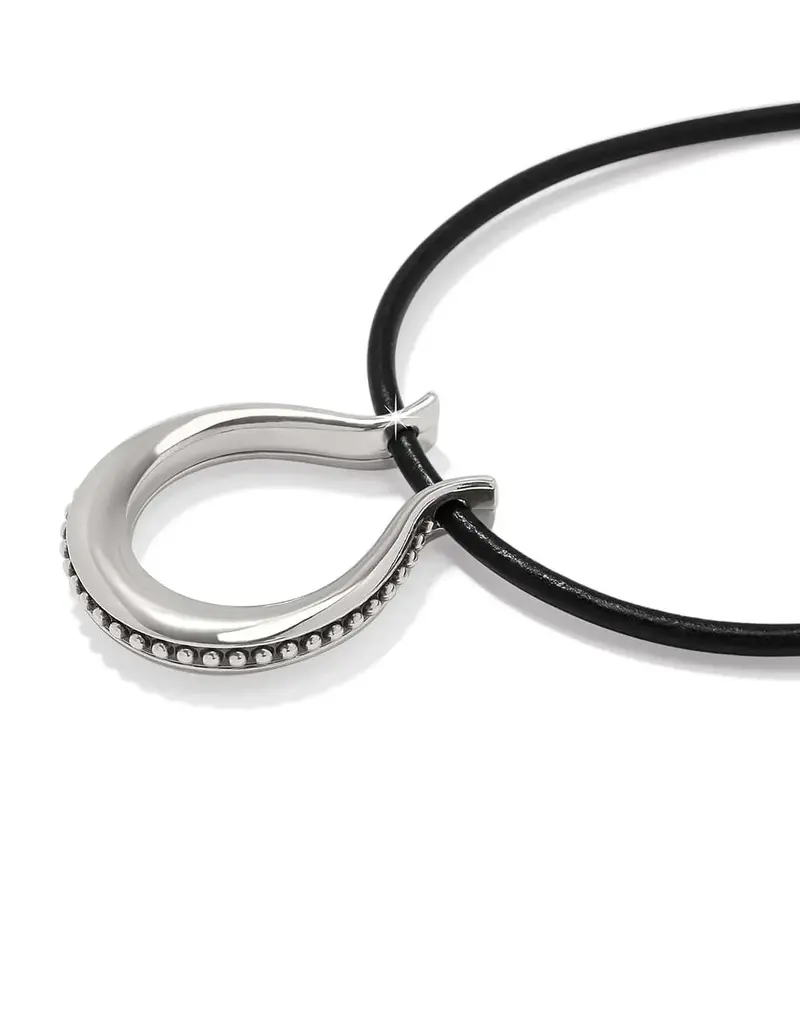 Pretty Tough Arch Leather Necklace