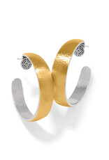 Ferrara Entrata Moon Large Hoop in Gold