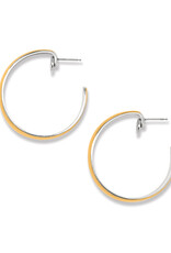 Ferrara Entrata Moon Large Hoop in Gold