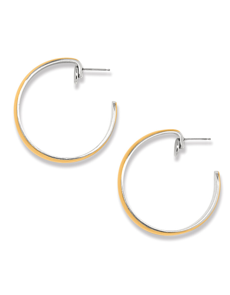 Ferrara Entrata Moon Large Hoop in Gold
