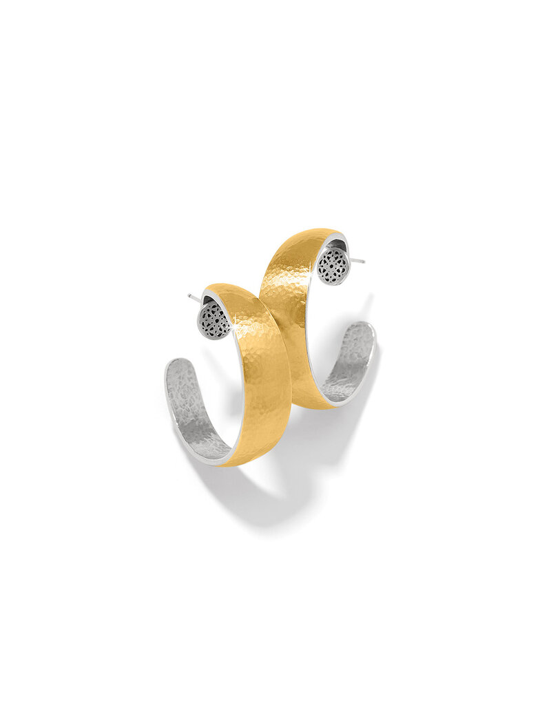 Ferrara Entrata Moon Small Hoop in Gold