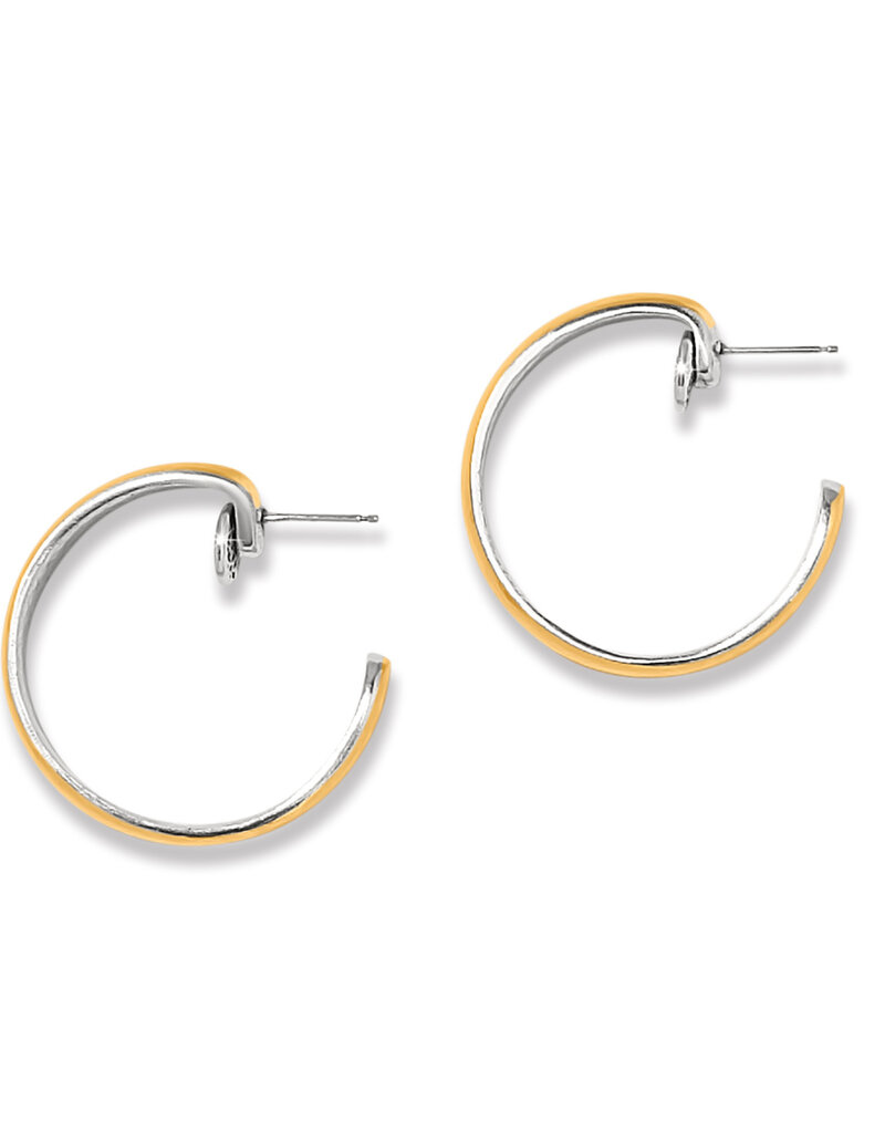 Ferrara Entrata Moon Small Hoop in Gold