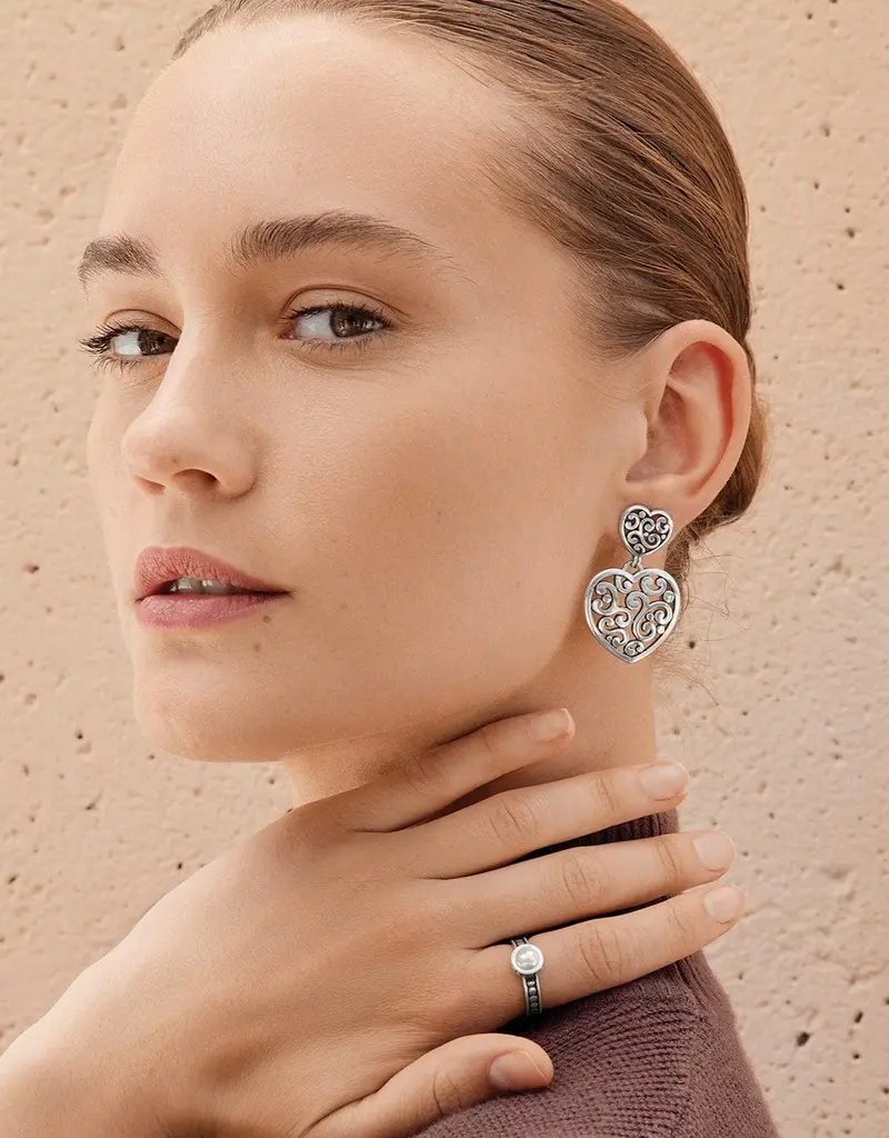 Contempo Heart Double Post Drop