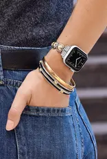 Pretty Tough Two Tone Heart Watch Band