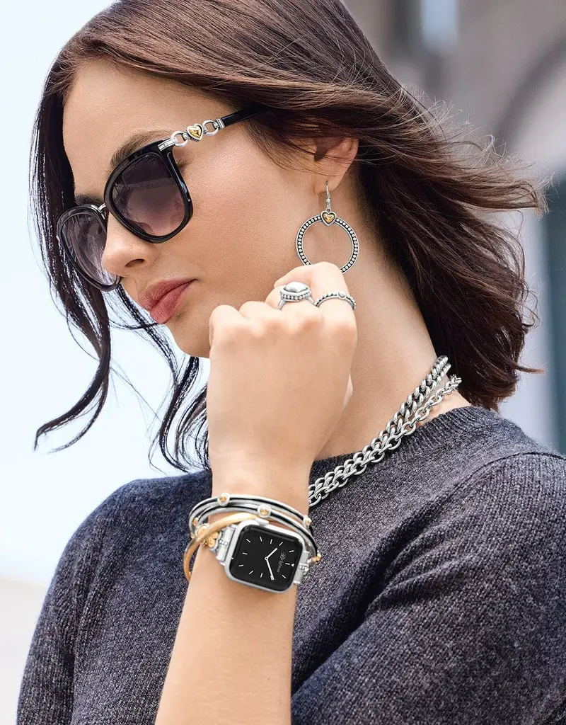 Pretty Tough Two Tone Heart Watch Band