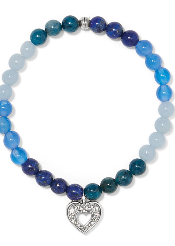 Enchanting Heart Stretch Bracelet in Silver