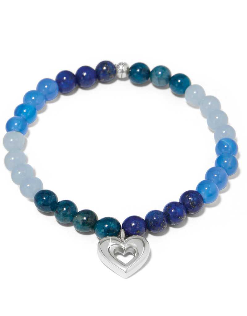 Enchanting Heart Stretch Bracelet in Silver