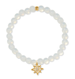 Enchanting Star Stretch Bracelet in Gold