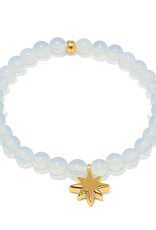Enchanting Star Stretch Bracelet in Gold