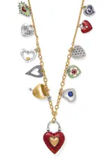 One Heart Color Charm Necklace