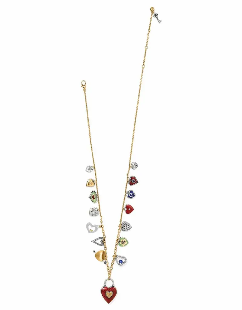 One Heart Color Charm Necklace