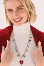 One Heart Color Charm Necklace