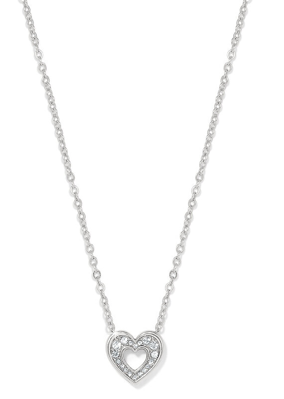 Enchanting Heart Necklace in Silver
