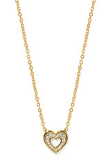 Enchanting Heart Necklace in Gold