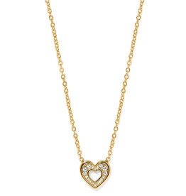 Enchanting Heart Necklace in Gold