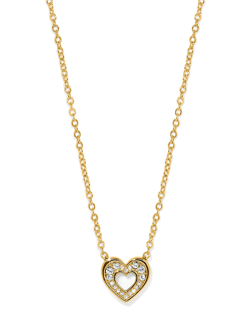 Enchanting Heart Necklace in Gold